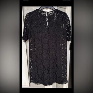 Wilfred Aritzia Dress & Pure Silk Gap Slip Women’s S/M Black Lace Scalloped Hem